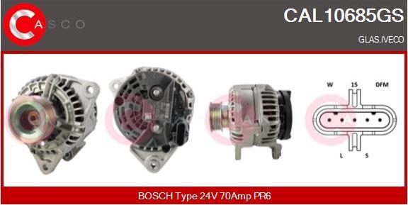 Casco CAL10685GS - Alternator autospares.lv
