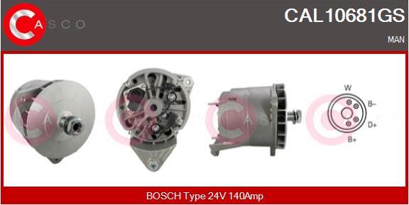 Casco CAL10681GS - Alternator autospares.lv