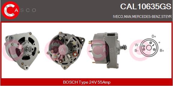 Casco CAL10635GS - Alternator autospares.lv