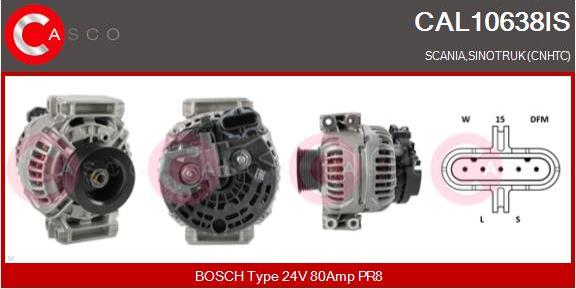 Casco CAL10638IS - Alternator autospares.lv