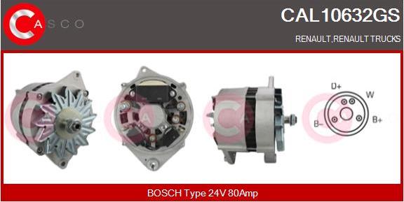 Casco CAL10632GS - Alternator autospares.lv