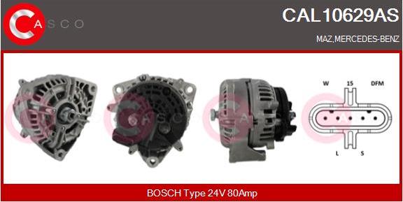 Casco CAL10629AS - Alternator autospares.lv