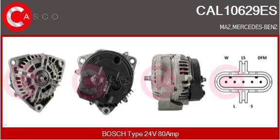 Casco CAL10629ES - Alternator autospares.lv