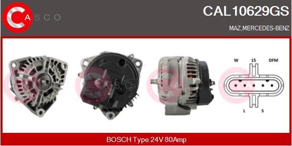 Casco CAL10629GS - Alternator autospares.lv