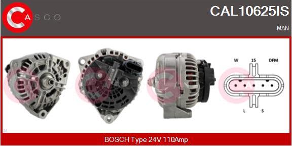 Casco CAL10625IS - Alternator autospares.lv