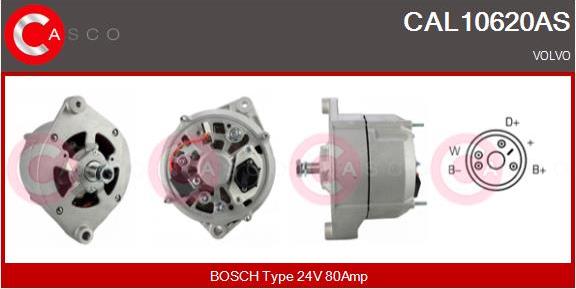 Casco CAL10620AS - Alternator autospares.lv