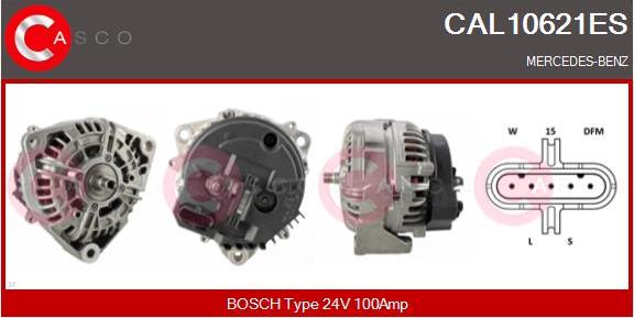Casco CAL10621ES - Alternator autospares.lv