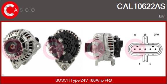 Casco CAL10622AS - Alternator autospares.lv