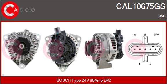 Casco CAL10675GS - Alternator autospares.lv