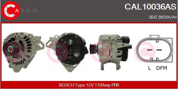 Casco CAL10036AS - Alternator autospares.lv