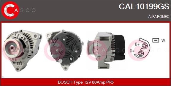 Casco CAL10199GS - Alternator autospares.lv