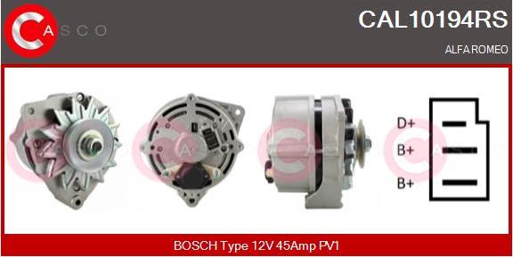 Casco CAL10194RS - Alternator autospares.lv