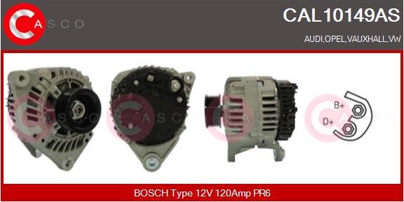 Casco CAL10149AS - Alternator autospares.lv