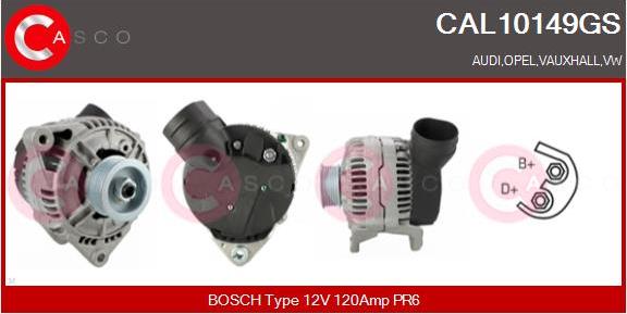 Casco CAL10149GS - Alternator autospares.lv