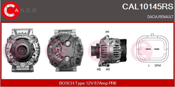 Casco CAL10145RS - Alternator autospares.lv