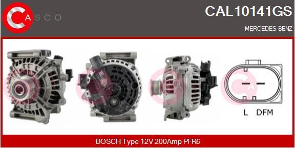 Casco CAL10141GS - Alternator autospares.lv