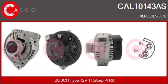 Casco CAL10143AS - Alternator autospares.lv