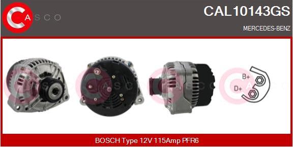 Casco CAL10143GS - Alternator autospares.lv