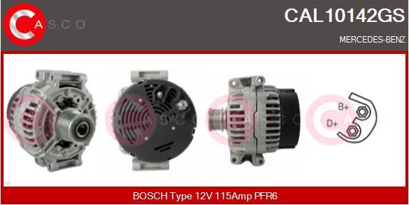 Casco CAL10142GS - Alternator autospares.lv