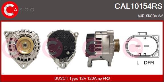 Casco CAL10154RS - Alternator autospares.lv