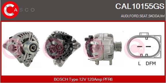 Casco CAL10155GS - Alternator autospares.lv