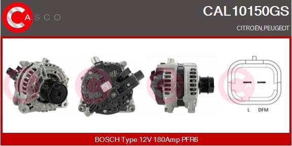 Casco CAL10150GS - Alternator autospares.lv