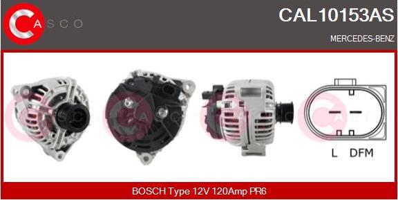 Casco CAL10153AS - Alternator autospares.lv