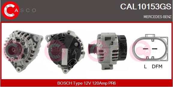 Casco CAL10153GS - Alternator autospares.lv