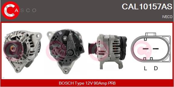 Casco CAL10157AS - Alternator autospares.lv