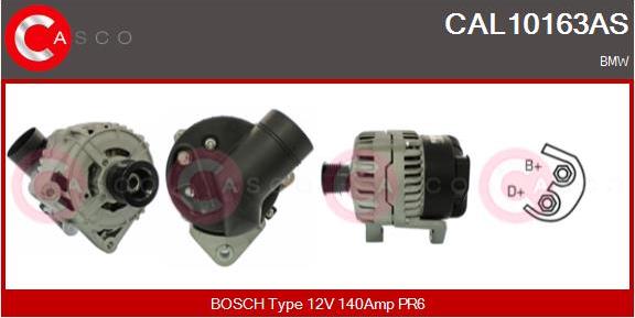 Casco CAL10163AS - Alternator autospares.lv