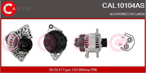 Casco CAL10104AS - Alternator autospares.lv