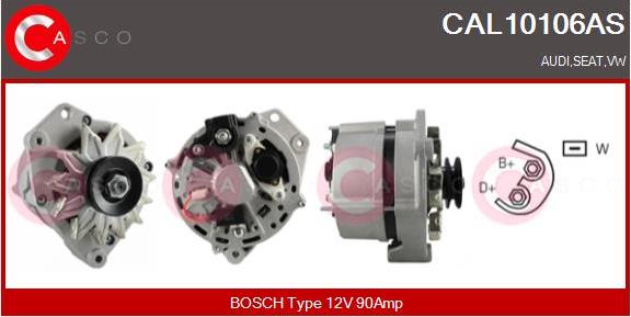 Casco CAL10106AS - Alternator autospares.lv