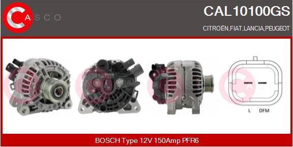 Casco CAL10100GS - Alternator autospares.lv