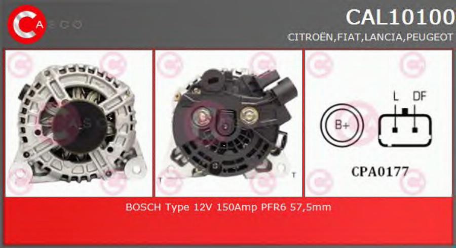 Casco CAL10100 - Alternator autospares.lv