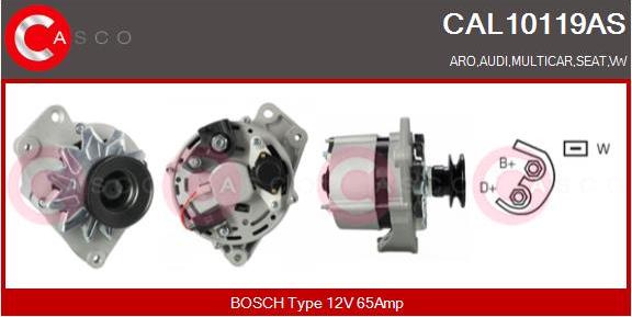 Casco CAL10119AS - Alternator autospares.lv