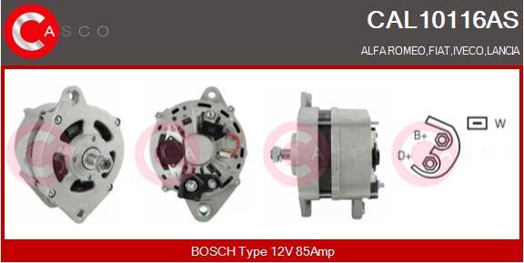 Casco CAL10116AS - Alternator autospares.lv