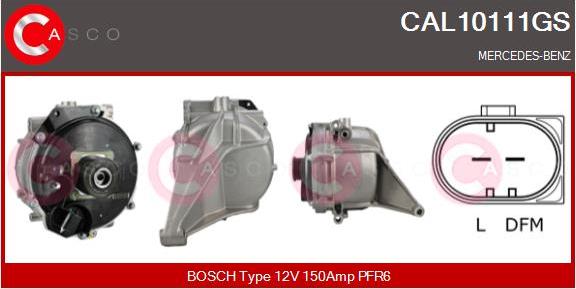 Casco CAL10111GS - Alternator autospares.lv