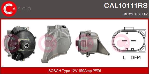 Casco CAL10111RS - Alternator autospares.lv