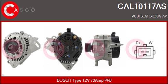 Casco CAL10117AS - Alternator autospares.lv