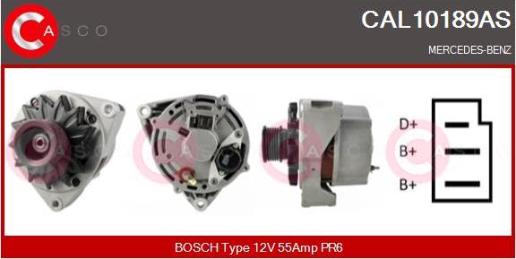 Casco CAL10189AS - Alternator autospares.lv