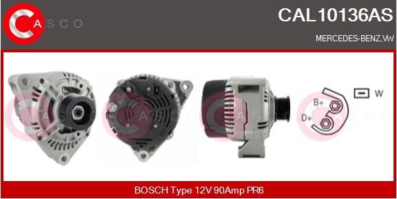 Casco CAL10136AS - Alternator autospares.lv