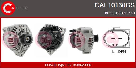 Casco CAL10130GS - Alternator autospares.lv