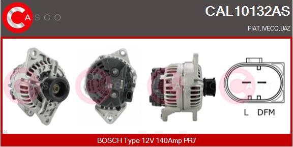 Casco CAL10132AS - Alternator autospares.lv