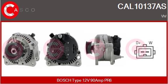 Casco CAL10137AS - Alternator autospares.lv