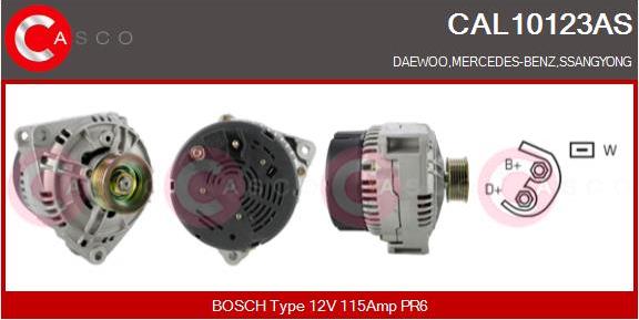 Casco CAL10123AS - Alternator autospares.lv