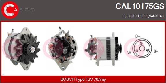 Casco CAL10175GS - Alternator autospares.lv