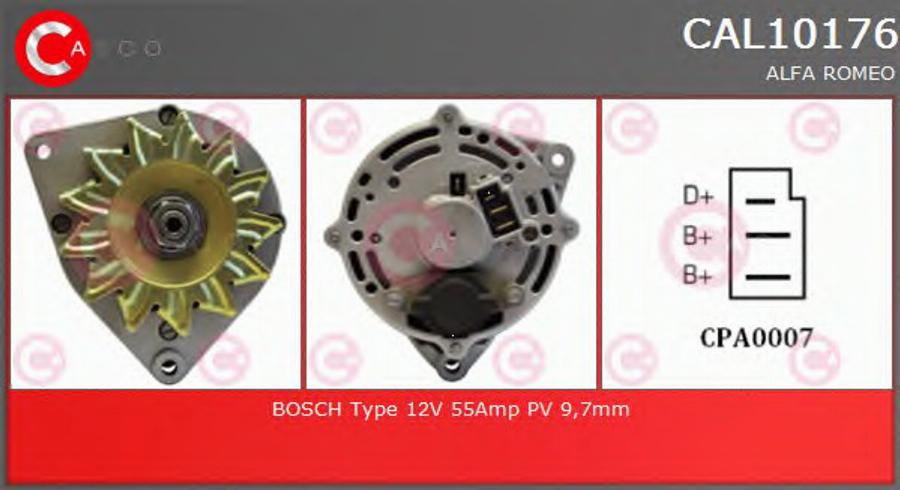 Casco CAL10176 - Alternator autospares.lv