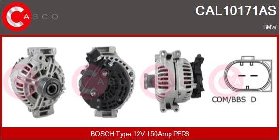 Casco CAL10171AS - Alternator autospares.lv