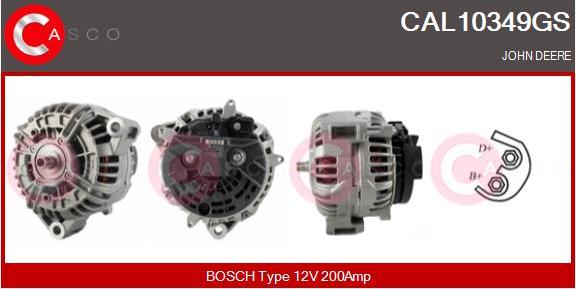 Casco CAL10349GS - Alternator autospares.lv