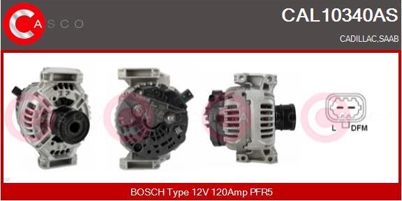 Casco CAL10340AS - Alternator autospares.lv